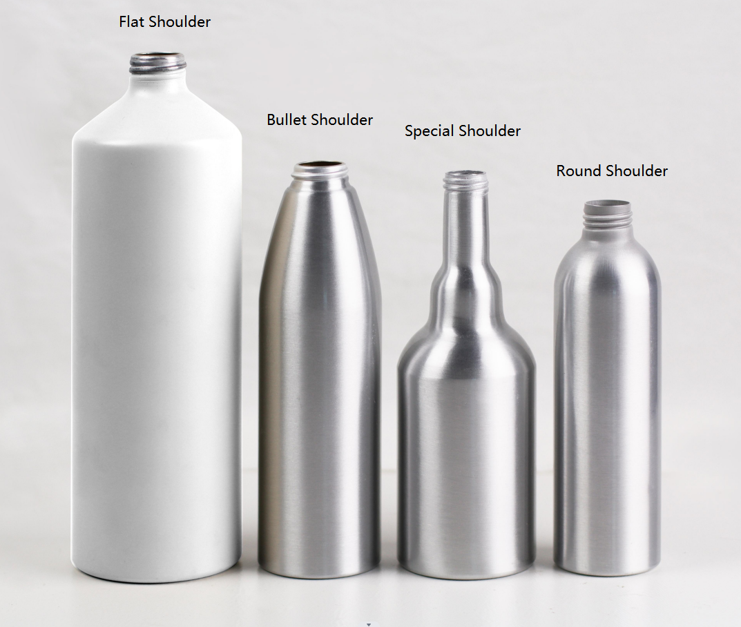 Aluminum Bottle shoulder types